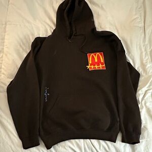 Cactus Jack by Travis Scott Black Hoodie with Red and Yellow Logo
